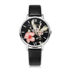 Image of Women Fashion Leather Band Analog Quartz Round Wrist Watch Watches