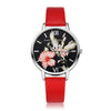 Women Fashion Leather Band Analog Quartz Round Wrist Watch Watches