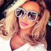 2018 Shining Diamond Sunglasses Women Brand Design Flash Square Shades Female Mirror Sun Glasses Oculos Lunette - jomfeshop