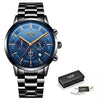 Watch Men LIGE Fashion Sport Quartz Clock - jomfeshop