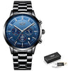 Watch Men LIGE Fashion Sport Quartz Clock - jomfeshop