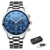 Watch Men LIGE Fashion Sport Quartz Clock - jomfeshop