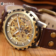 Men's Military Skeleton Mechanical Watch - jomfeshop