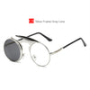 Retro Metal Steam Punk Sunglasses Round Frames Steampunk Flips Sun Glasses Male&Female Vintage Eyewears