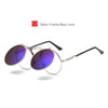 Retro Metal Steam Punk Sunglasses Round Frames Steampunk Flips Sun Glasses Male&Female Vintage Eyewears