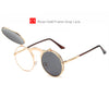 Retro Metal Steam Punk Sunglasses Round Frames Steampunk Flips Sun Glasses Male&Female Vintage Eyewears