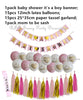 Baby Shower Decorations Pink Blue&Gold Party Banner Balloons Mom to be Sash Paper PomPoms Tassel Garland for Boy Girl Party - jomfeshop