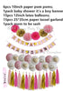 Baby Shower Decorations Pink Blue&Gold Party Banner Balloons Mom to be Sash Paper PomPoms Tassel Garland for Boy Girl Party - jomfeshop